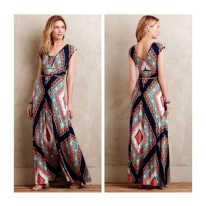 Anthropologie Maeve Verda Maxi Dress Size Large